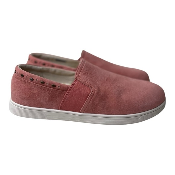 Spenco Women’s Santa Barbara Rivet Pink Leather Slip On Sneakers - Picture 4 of 10